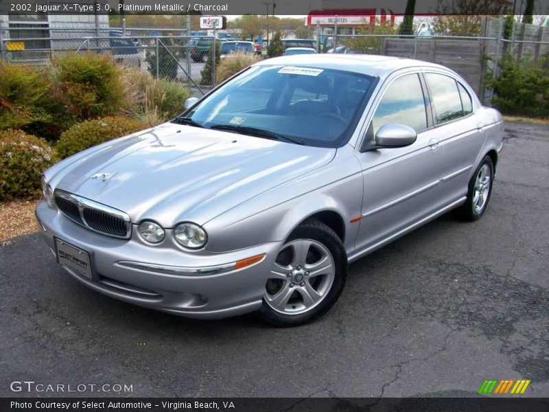 Platinum Metallic / Charcoal 2002 Jaguar X-Type 3.0