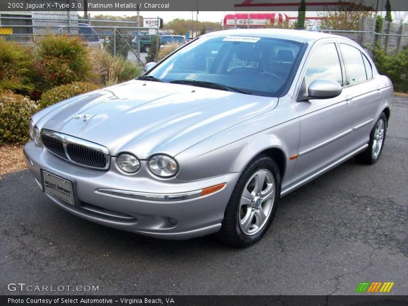 Platinum Metallic / Charcoal 2002 Jaguar X-Type 3.0