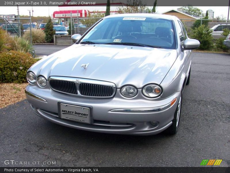 Platinum Metallic / Charcoal 2002 Jaguar X-Type 3.0