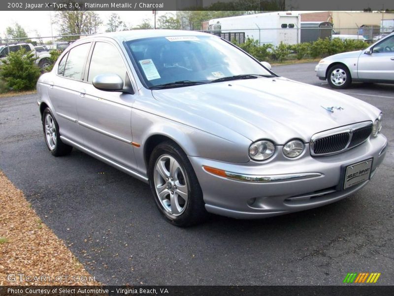 Platinum Metallic / Charcoal 2002 Jaguar X-Type 3.0