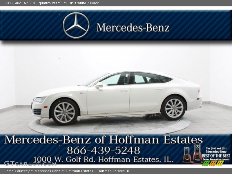 Ibis White / Black 2012 Audi A7 3.0T quattro Premium