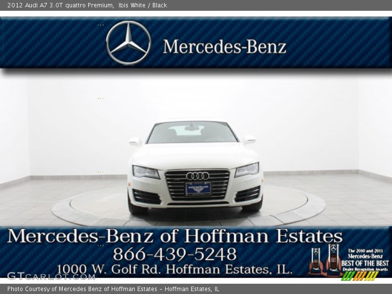 Ibis White / Black 2012 Audi A7 3.0T quattro Premium