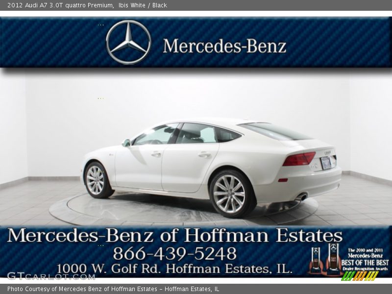Ibis White / Black 2012 Audi A7 3.0T quattro Premium
