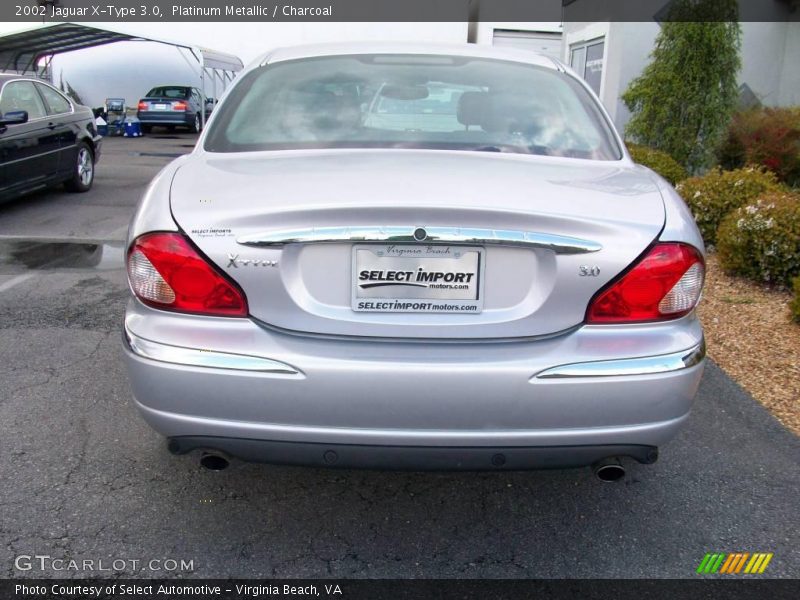 Platinum Metallic / Charcoal 2002 Jaguar X-Type 3.0