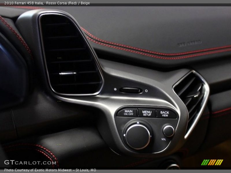 Controls of 2010 458 Italia