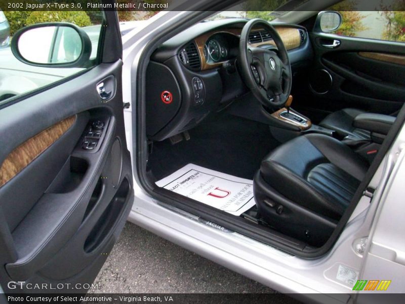 Platinum Metallic / Charcoal 2002 Jaguar X-Type 3.0