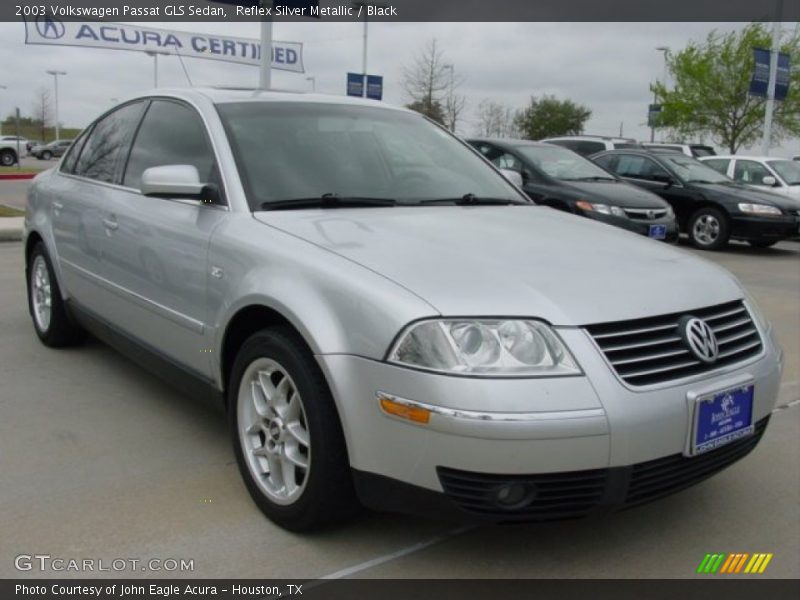 Reflex Silver Metallic / Black 2003 Volkswagen Passat GLS Sedan