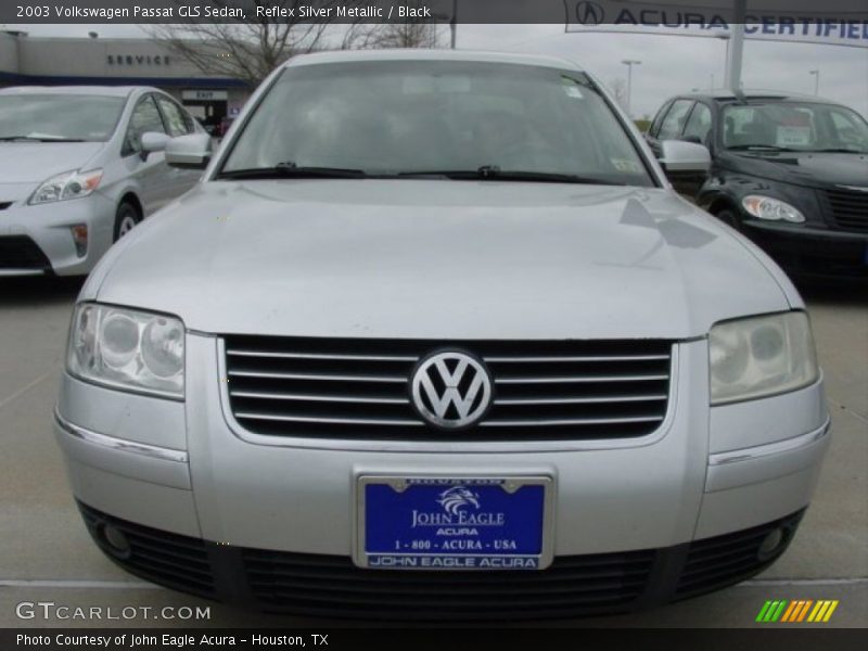 Reflex Silver Metallic / Black 2003 Volkswagen Passat GLS Sedan
