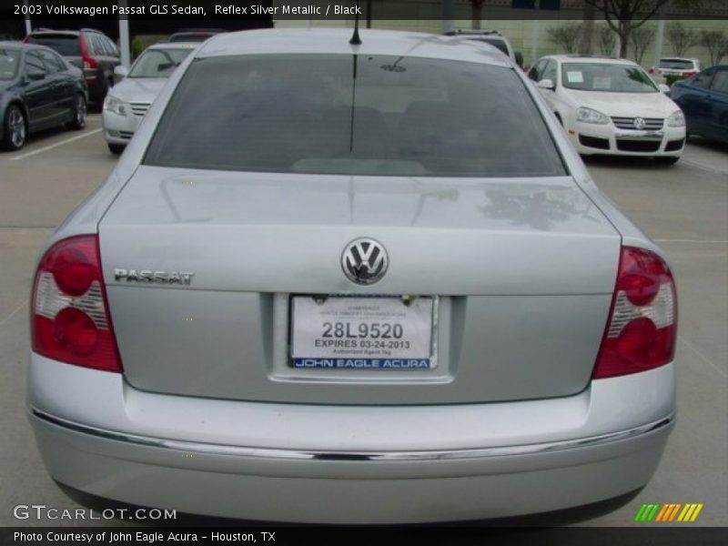 Reflex Silver Metallic / Black 2003 Volkswagen Passat GLS Sedan