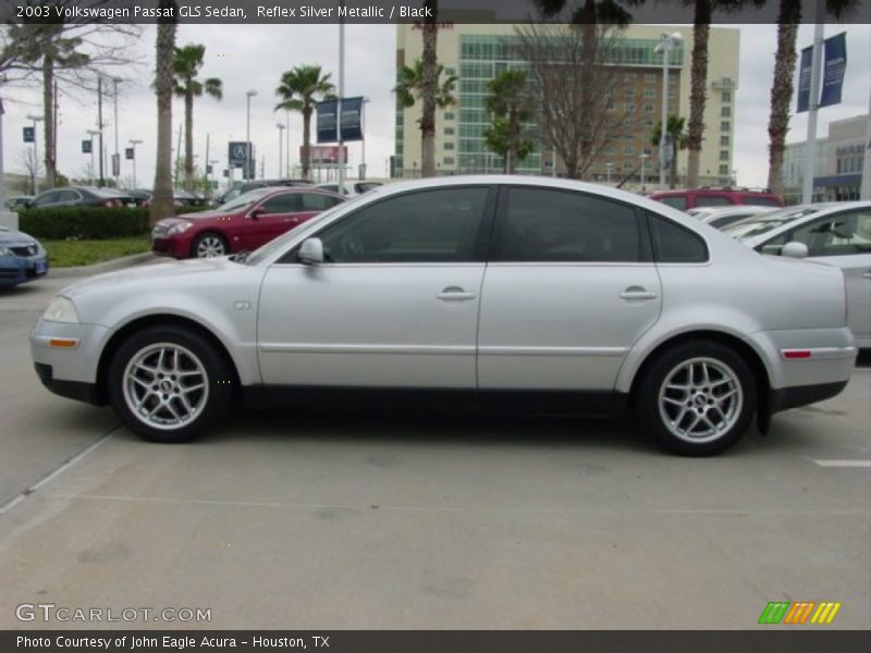 Reflex Silver Metallic / Black 2003 Volkswagen Passat GLS Sedan