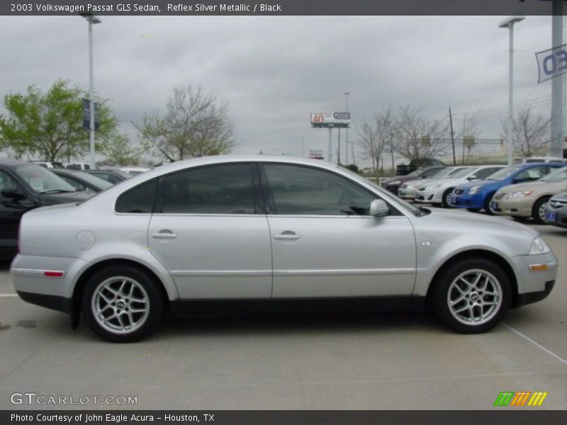 Reflex Silver Metallic / Black 2003 Volkswagen Passat GLS Sedan