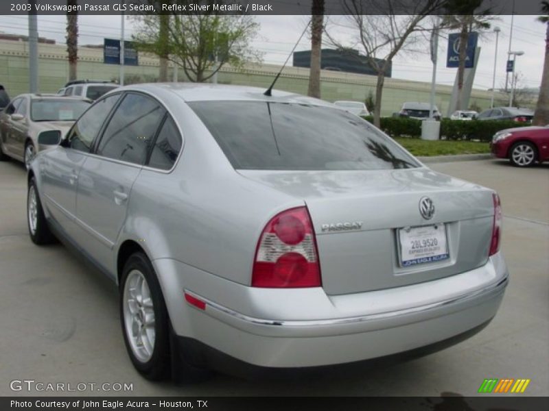 Reflex Silver Metallic / Black 2003 Volkswagen Passat GLS Sedan
