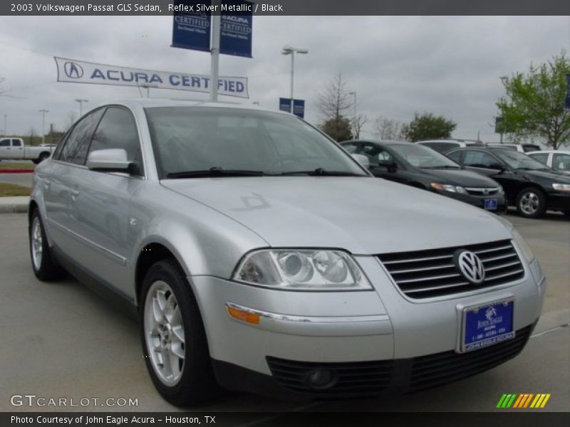 Reflex Silver Metallic / Black 2003 Volkswagen Passat GLS Sedan