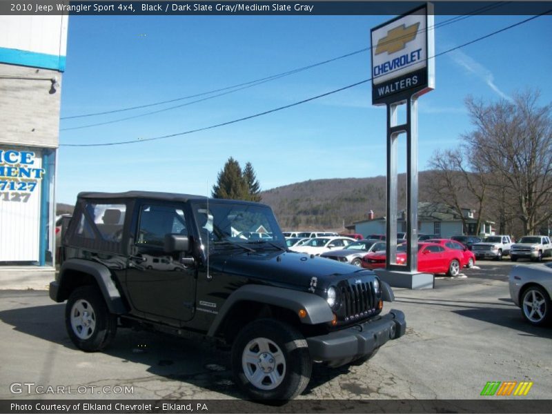 Black / Dark Slate Gray/Medium Slate Gray 2010 Jeep Wrangler Sport 4x4