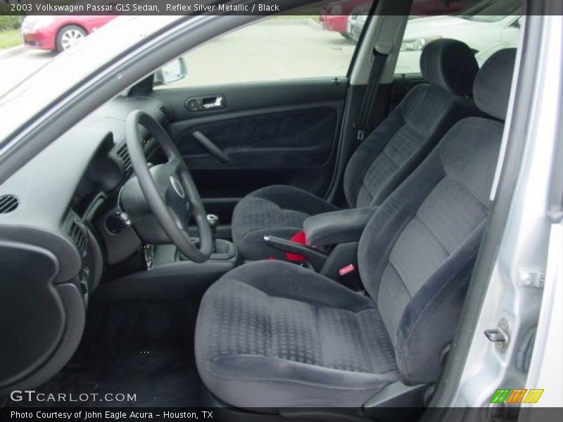 Reflex Silver Metallic / Black 2003 Volkswagen Passat GLS Sedan