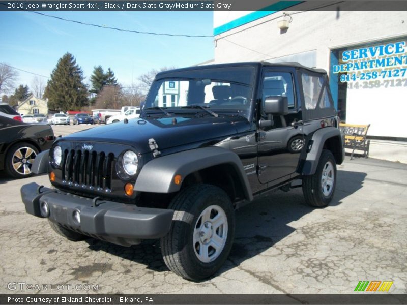 Black / Dark Slate Gray/Medium Slate Gray 2010 Jeep Wrangler Sport 4x4