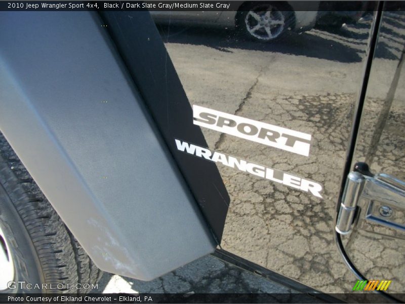 Black / Dark Slate Gray/Medium Slate Gray 2010 Jeep Wrangler Sport 4x4
