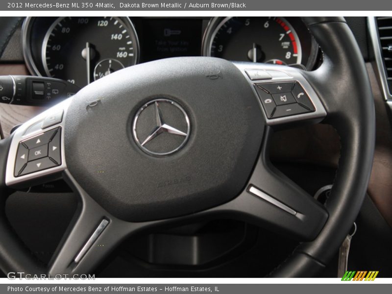 Dakota Brown Metallic / Auburn Brown/Black 2012 Mercedes-Benz ML 350 4Matic