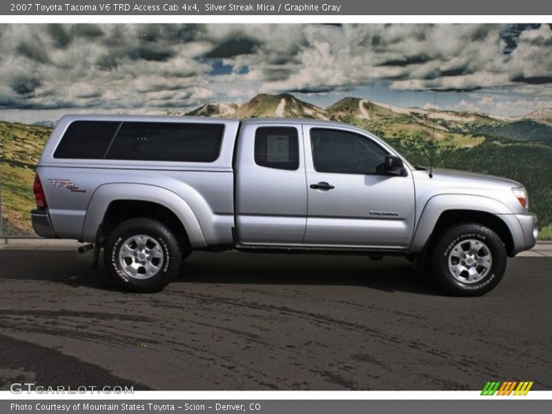 Silver Streak Mica / Graphite Gray 2007 Toyota Tacoma V6 TRD Access Cab 4x4