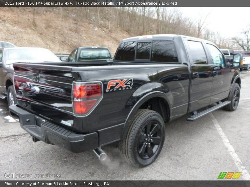 Tuxedo Black Metallic / FX Sport Appearance Black/Red 2013 Ford F150 FX4 SuperCrew 4x4