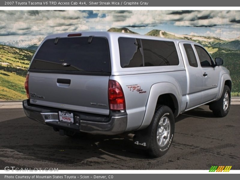 Silver Streak Mica / Graphite Gray 2007 Toyota Tacoma V6 TRD Access Cab 4x4