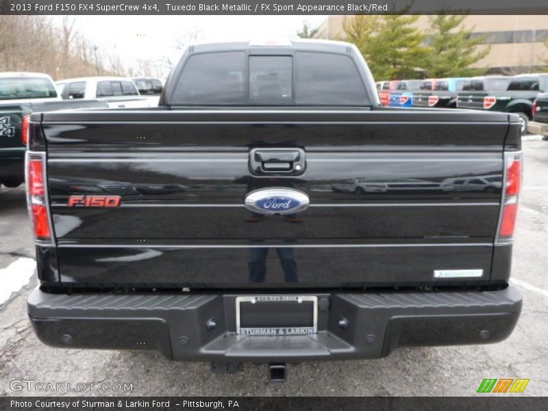 Tuxedo Black Metallic / FX Sport Appearance Black/Red 2013 Ford F150 FX4 SuperCrew 4x4