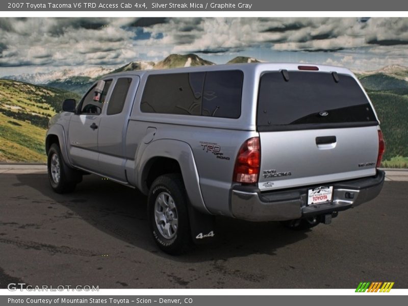 Silver Streak Mica / Graphite Gray 2007 Toyota Tacoma V6 TRD Access Cab 4x4