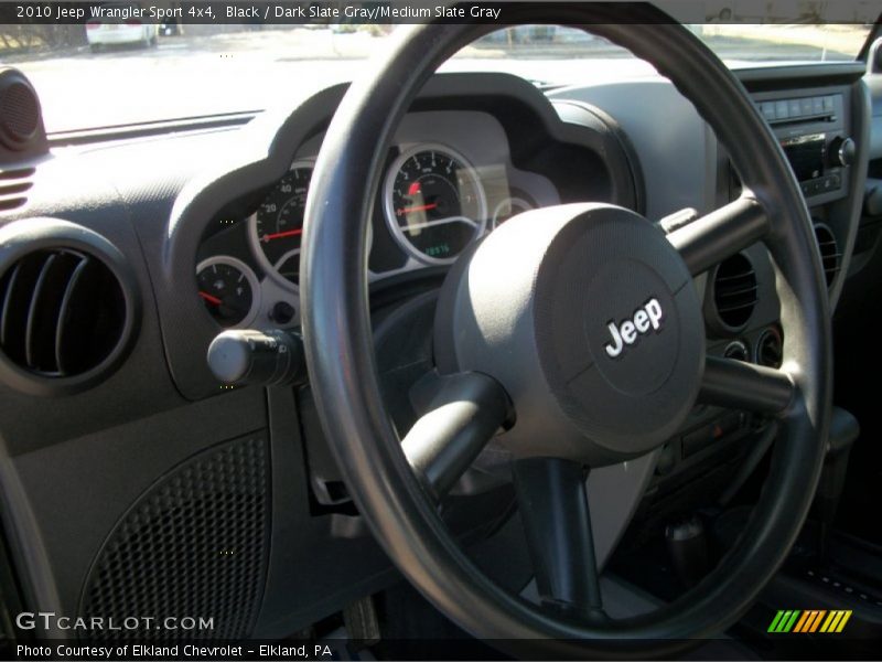 Black / Dark Slate Gray/Medium Slate Gray 2010 Jeep Wrangler Sport 4x4