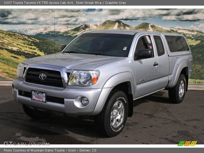 Silver Streak Mica / Graphite Gray 2007 Toyota Tacoma V6 TRD Access Cab 4x4