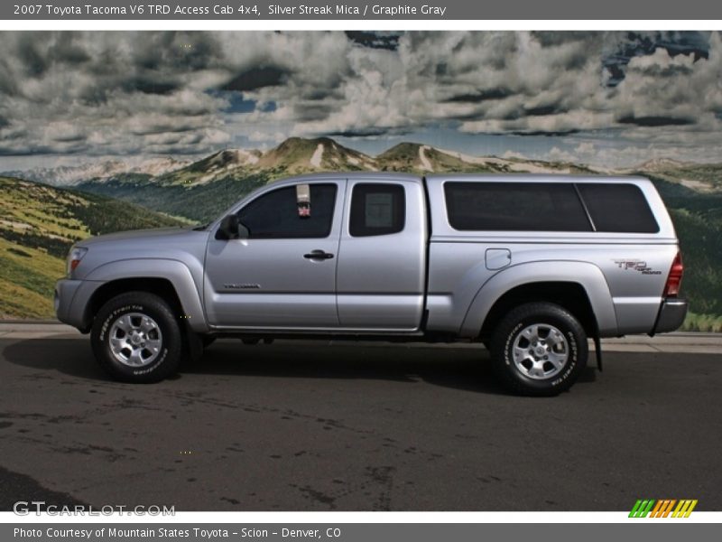 Silver Streak Mica / Graphite Gray 2007 Toyota Tacoma V6 TRD Access Cab 4x4