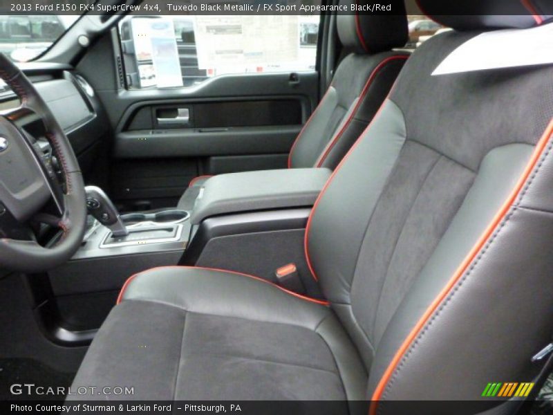 Tuxedo Black Metallic / FX Sport Appearance Black/Red 2013 Ford F150 FX4 SuperCrew 4x4