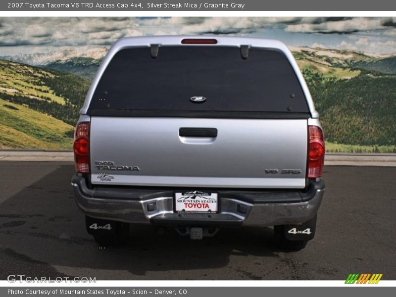 Silver Streak Mica / Graphite Gray 2007 Toyota Tacoma V6 TRD Access Cab 4x4