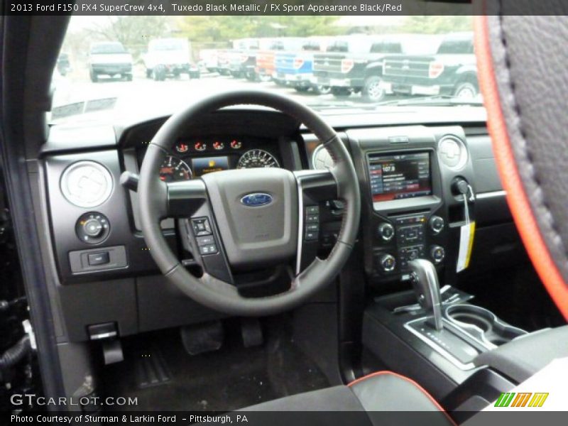 Tuxedo Black Metallic / FX Sport Appearance Black/Red 2013 Ford F150 FX4 SuperCrew 4x4