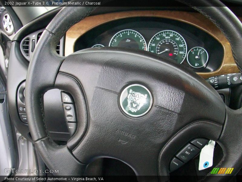 Platinum Metallic / Charcoal 2002 Jaguar X-Type 3.0
