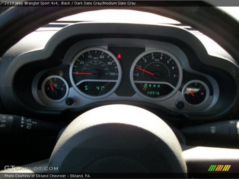 Black / Dark Slate Gray/Medium Slate Gray 2010 Jeep Wrangler Sport 4x4