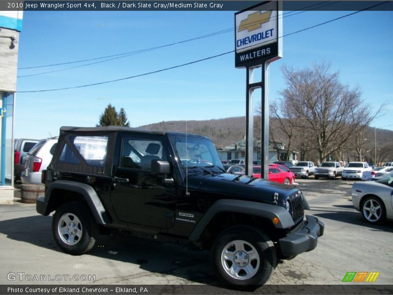 Black / Dark Slate Gray/Medium Slate Gray 2010 Jeep Wrangler Sport 4x4