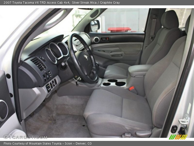 Silver Streak Mica / Graphite Gray 2007 Toyota Tacoma V6 TRD Access Cab 4x4