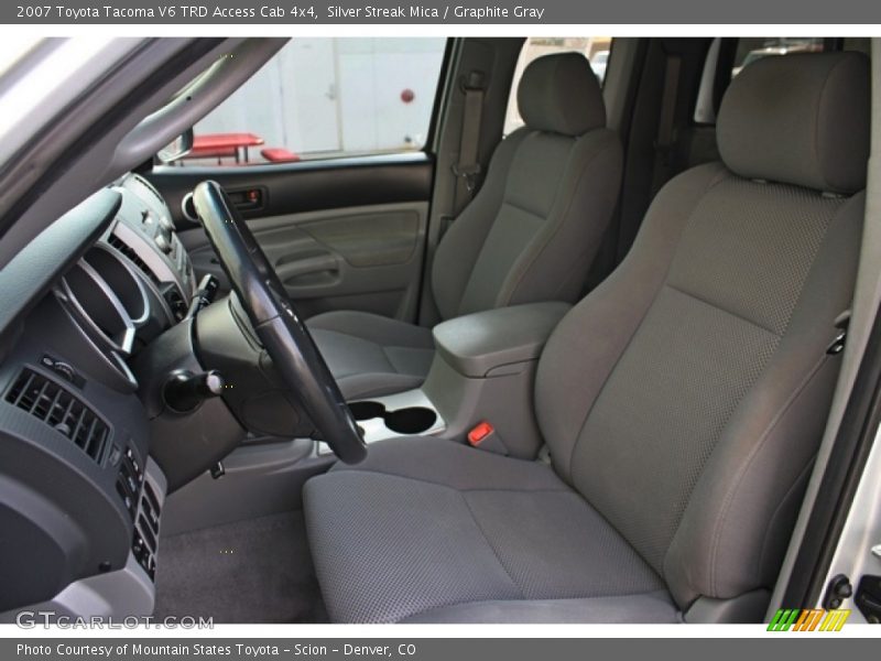 Silver Streak Mica / Graphite Gray 2007 Toyota Tacoma V6 TRD Access Cab 4x4