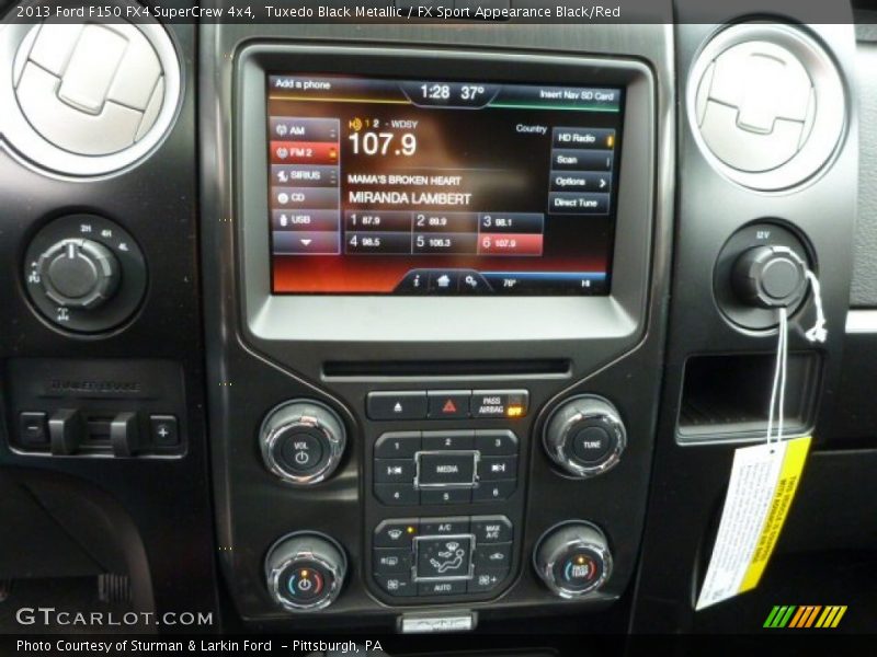 Tuxedo Black Metallic / FX Sport Appearance Black/Red 2013 Ford F150 FX4 SuperCrew 4x4