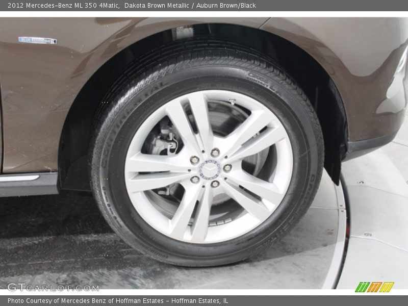 Dakota Brown Metallic / Auburn Brown/Black 2012 Mercedes-Benz ML 350 4Matic