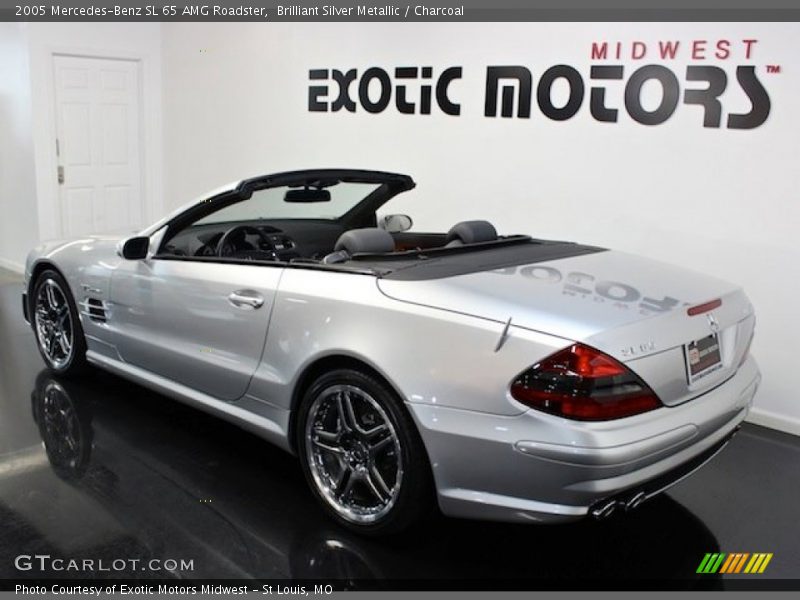 Brilliant Silver Metallic / Charcoal 2005 Mercedes-Benz SL 65 AMG Roadster