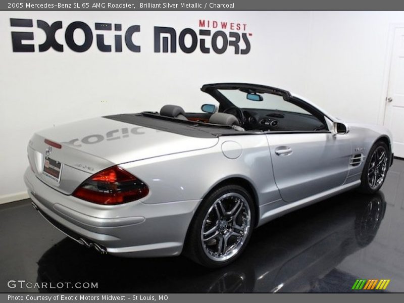 Brilliant Silver Metallic / Charcoal 2005 Mercedes-Benz SL 65 AMG Roadster