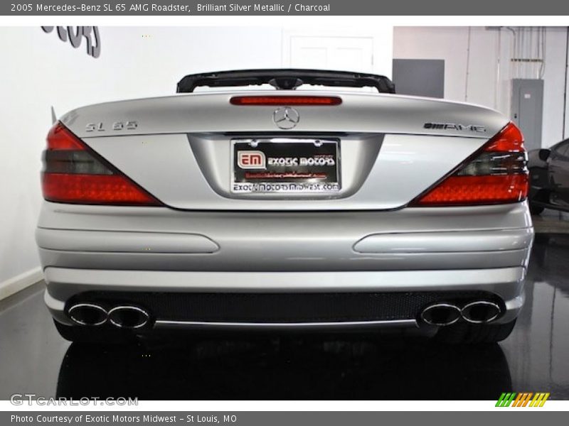 Brilliant Silver Metallic / Charcoal 2005 Mercedes-Benz SL 65 AMG Roadster