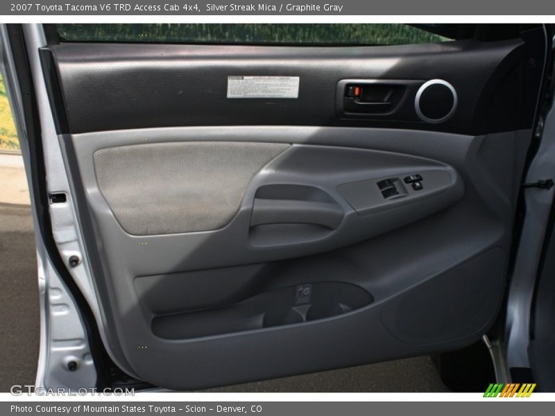 Silver Streak Mica / Graphite Gray 2007 Toyota Tacoma V6 TRD Access Cab 4x4
