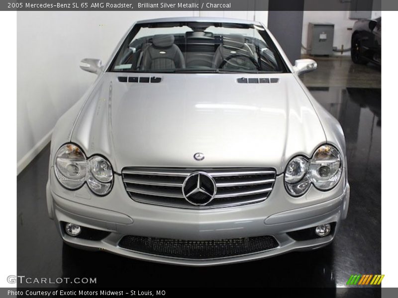 Brilliant Silver Metallic / Charcoal 2005 Mercedes-Benz SL 65 AMG Roadster