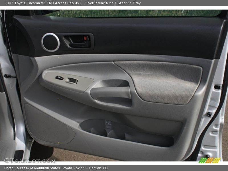 Silver Streak Mica / Graphite Gray 2007 Toyota Tacoma V6 TRD Access Cab 4x4