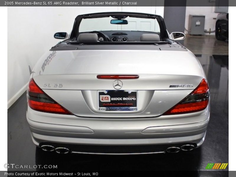 Brilliant Silver Metallic / Charcoal 2005 Mercedes-Benz SL 65 AMG Roadster