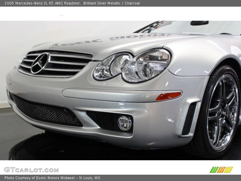 Brilliant Silver Metallic / Charcoal 2005 Mercedes-Benz SL 65 AMG Roadster