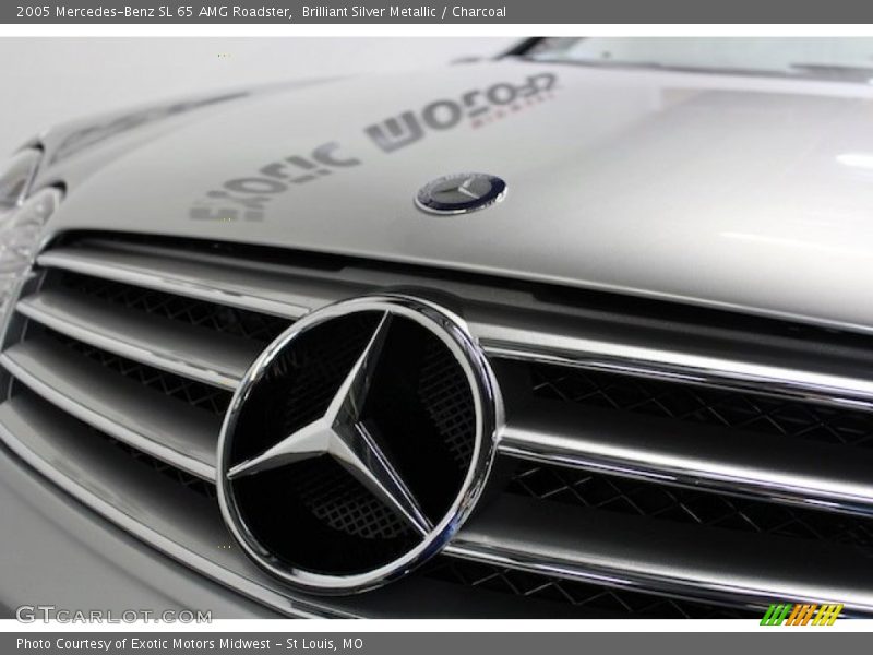 Brilliant Silver Metallic / Charcoal 2005 Mercedes-Benz SL 65 AMG Roadster