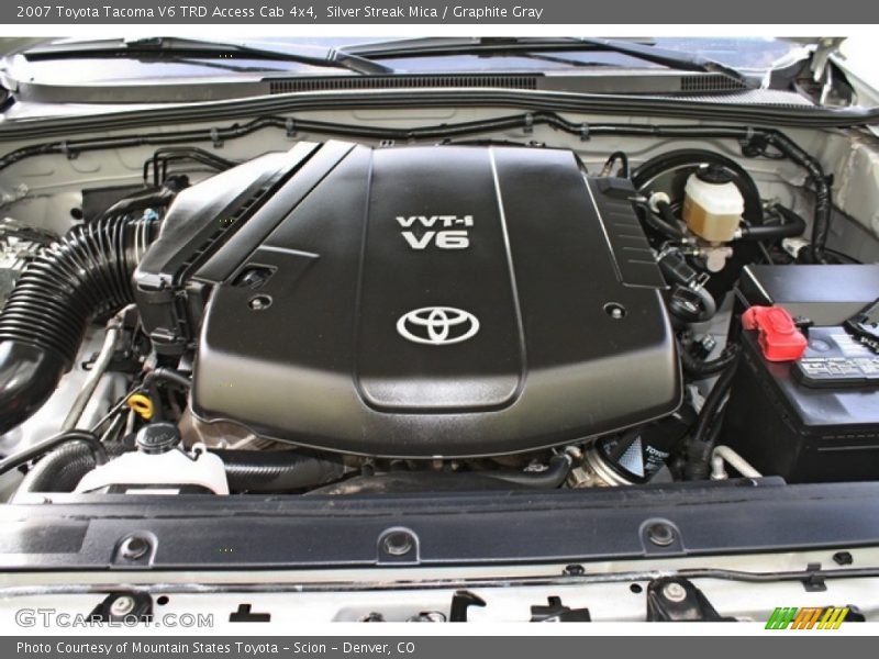 Silver Streak Mica / Graphite Gray 2007 Toyota Tacoma V6 TRD Access Cab 4x4